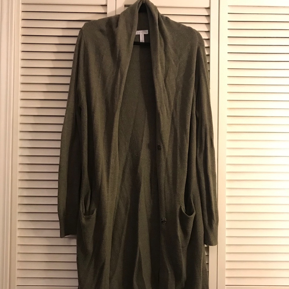 Leith Olive green Cardigan L